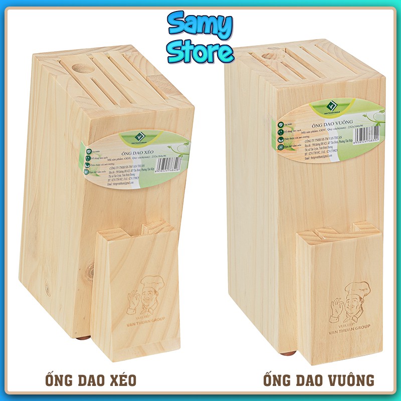 Ống Cắm Dao - Đũa Làm Bằng Gỗ Thông Tự Nhiên Gỗ Vạn Thuận