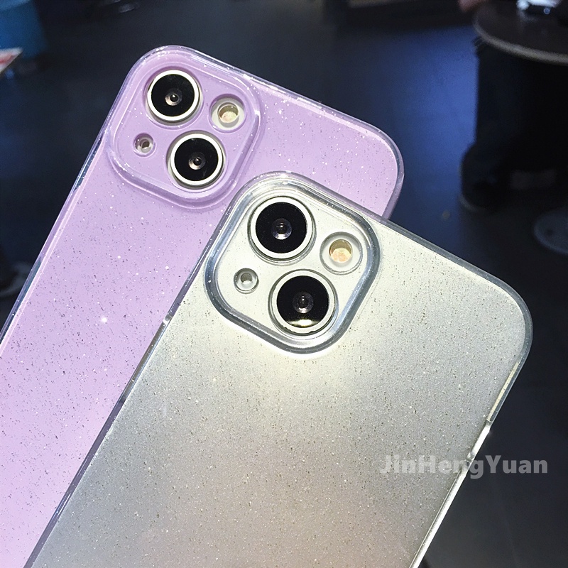 Ốp Điện Thoại Silicon TPU Mềm Lấp Lánh Chống Sốc Chống Rơi Cho IPhone 13 12 11 Pro Max X Xs Max Xr