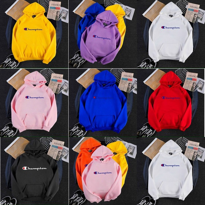 Hoodie 💚𝗙𝗥𝗘𝗘𝗦𝗛𝗜𝗣💚 Áo Hoodie nam nữ vải nỉ dày dặn, ấm áp vàng, đỏ, trắng, đen, xanh, áp