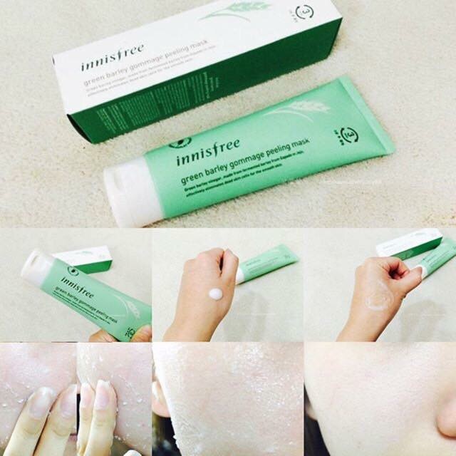 Mặt Nạ Tẩy Tế Bào Chết➰Innisfree Green Barley Gommage Peeling Mask