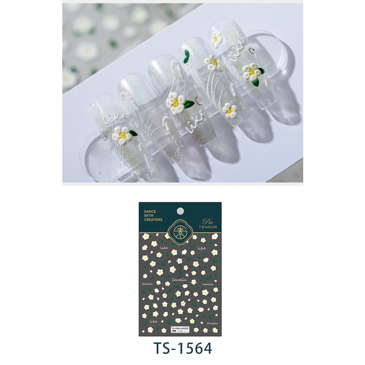 Miếng Dán Trang Trí Móng Tay Họa Tiết Núi Hoa TS-1564