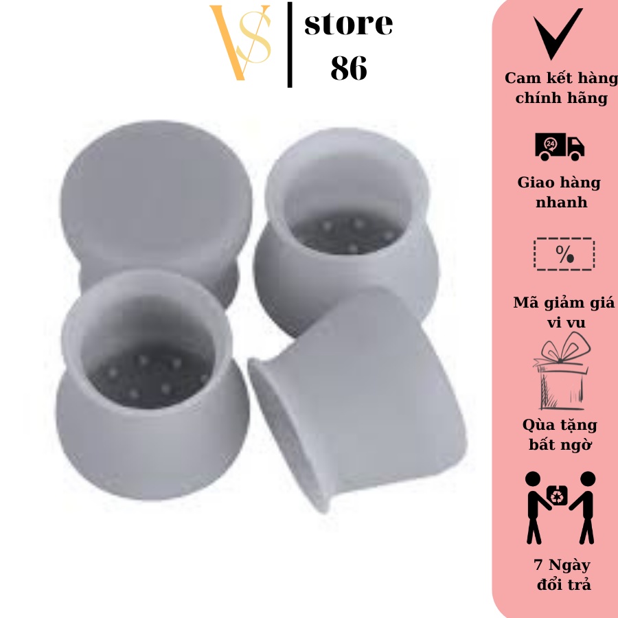 Silicon tròn bọc bảo vệ chân bàn ghế dẻo dai bền bỉ -Miếng đệm kê chân bàn chống trơn trượt ,ồn VS STORE