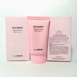 Kem chống nắng the saem eco earth power pink sun cream spf50+/pa++++ 50ml