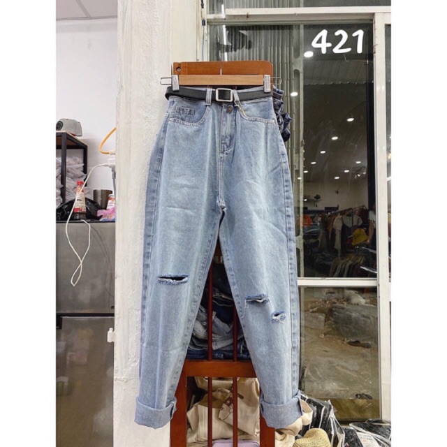 Quần baggy jean lưng siêu cao mạc tami ( kèm video) | BigBuy360 - bigbuy360.vn