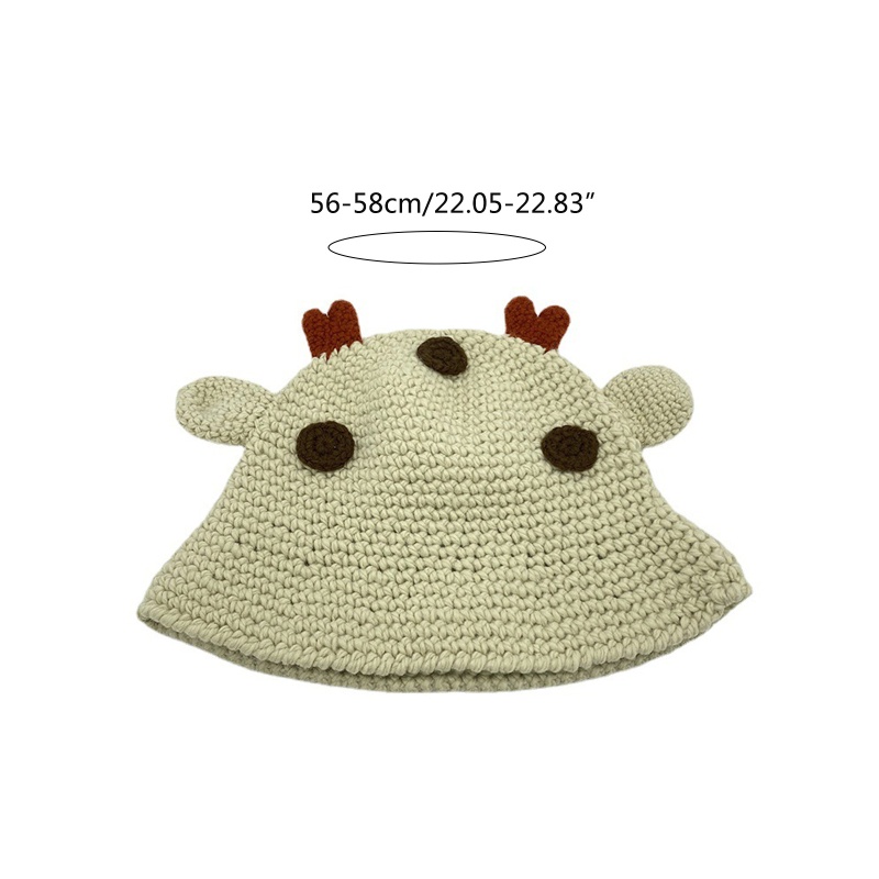 Mũ Len Beanie Hình Khủng Long Dễ Thương Giữ Nhiệt Cho Gia Đình