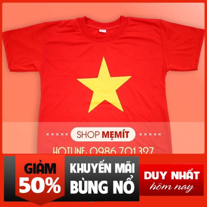SỈ ÁO CỜ ĐỎ SAO VÀNG BÁN BUÔN( Hàng Cotton chuẩn - có Video )