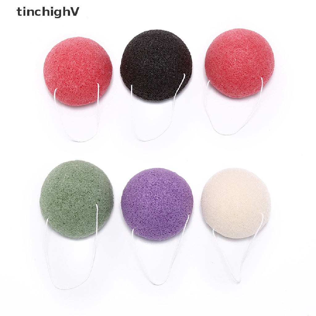 Set 2 Mút Rửa Mặt Than Tre Tròn Tự Nhiên Mềm Mại