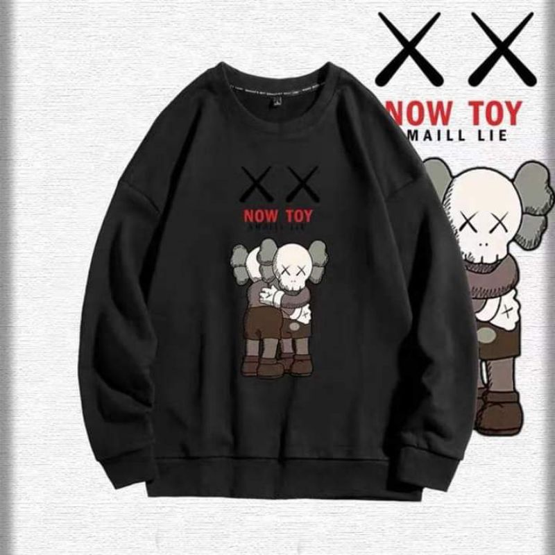 Áo nỉ sweater nam in kaws bigsize