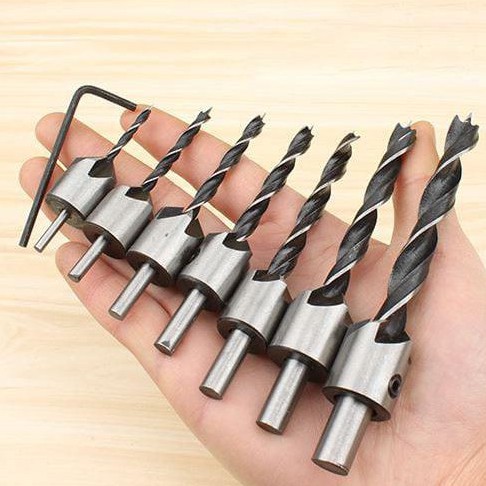 Bộ 7 mũi khoan 2 tầng - khoan âm bắt vít chìm