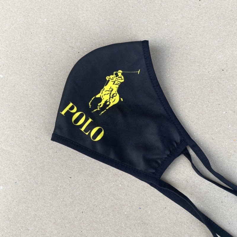 Khẩu trang Polo Style 2 lớp vải su, dễ thở, quay cột đầu thoải mái không đau tai | BigBuy360 - bigbuy360.vn