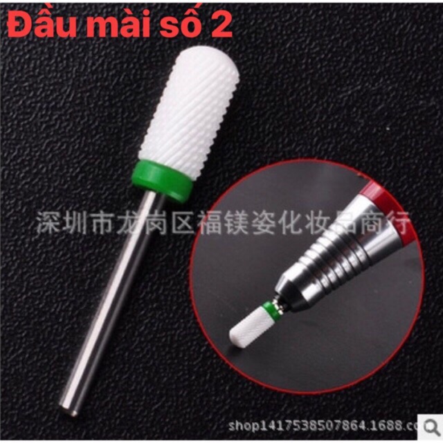 Đầu mài sứ (số 2 - đầu mịn - đầu hình tròn)