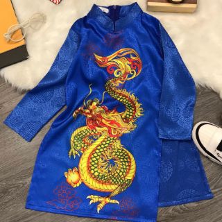 Áo dài gấm bé trai