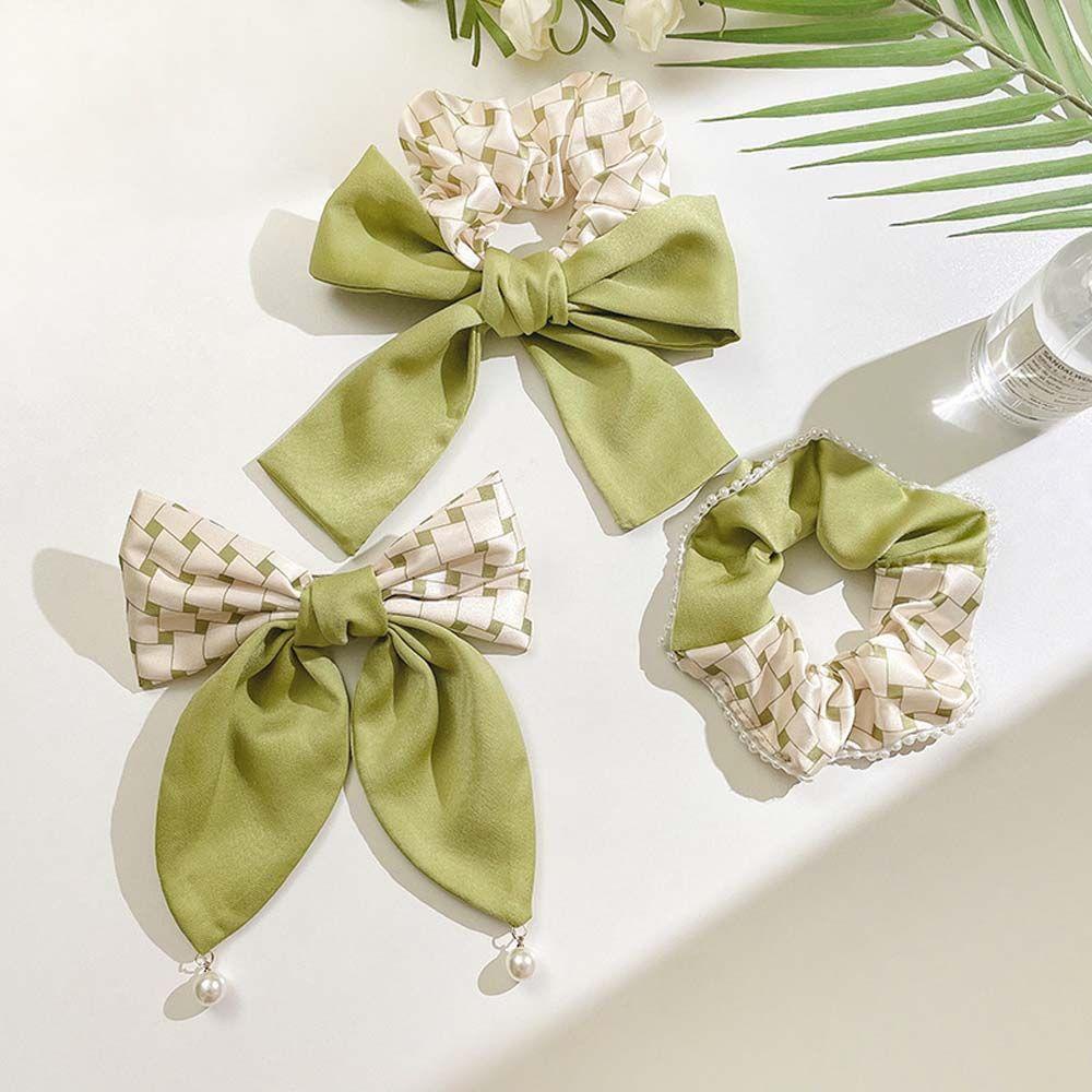 Kẹp Tóc Đính Nơ Màu Kẹo Thời Trang Xuân Hè Cho Nữ