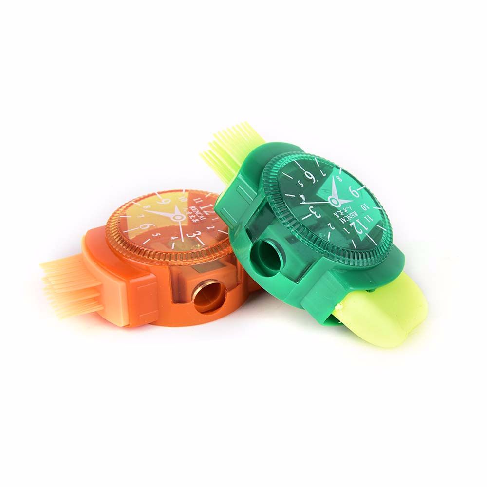 Đồ Chuốt Bút Chì 3 Trong 1 Hình Đồng Hồ Đeo Tay Norman Dễ Thương Sáng Tạo Kèm Gôm Tẩy Và Cọ Cho Trẻ Em