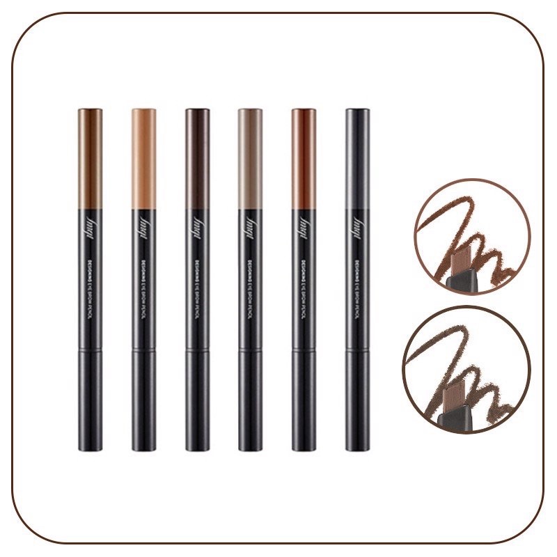 Chì Kẻ Mày 2 Đầu The Face Shop Designing Eyebrow Pencil