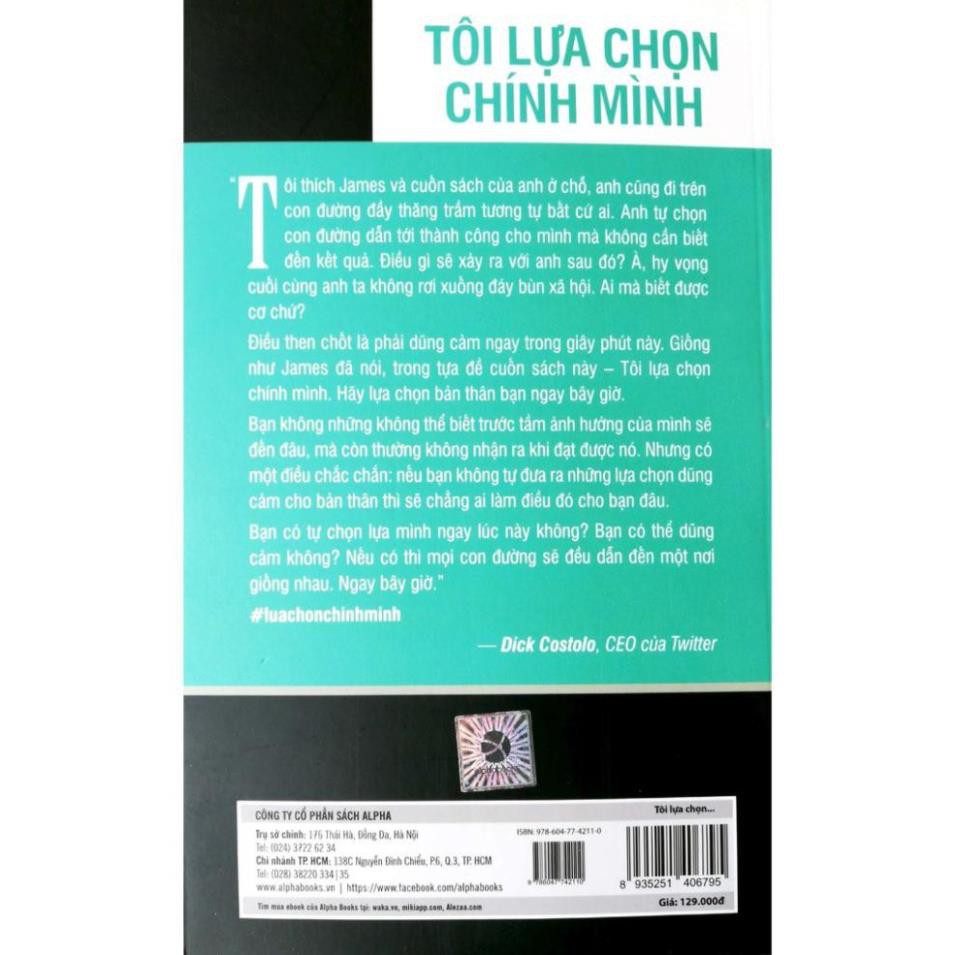 Sách - Tôi lựa chọn chính mình [ AlphaBooks]