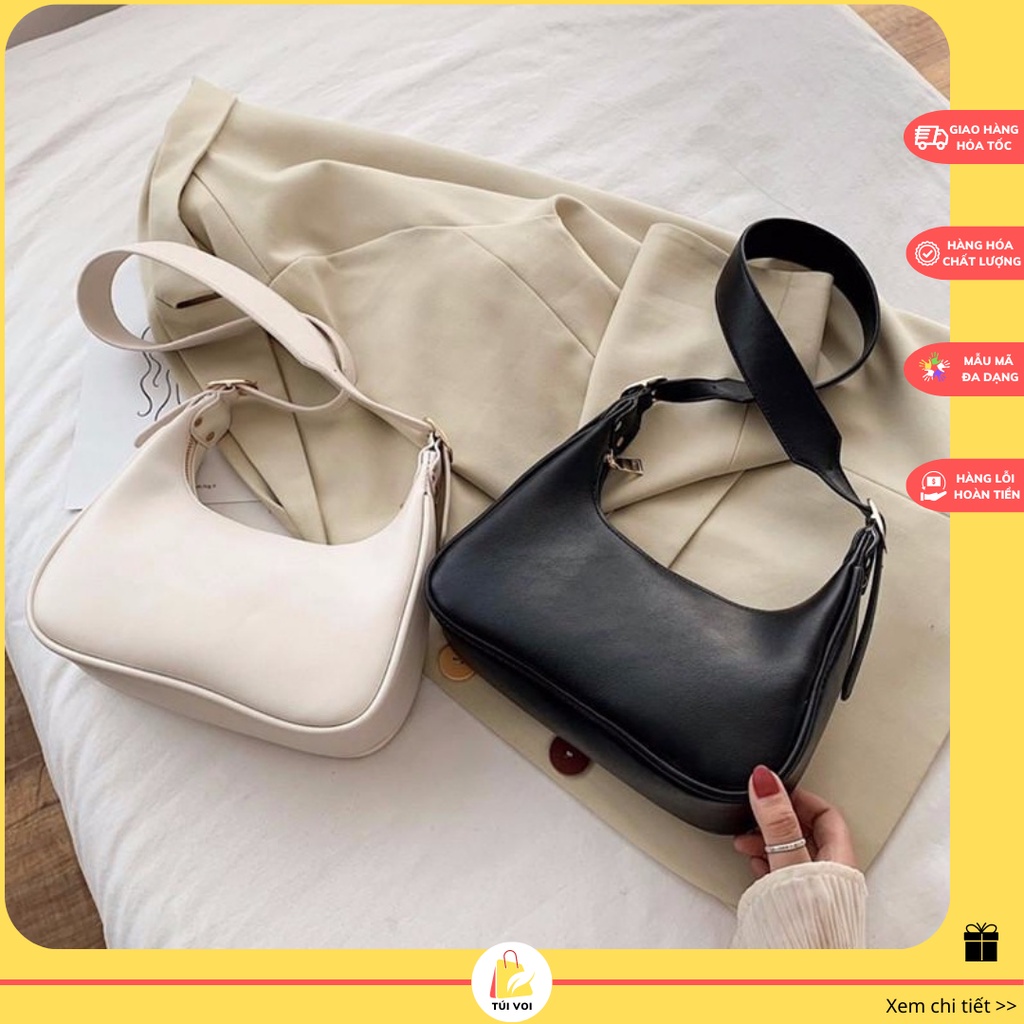 Túi xách nữ đẹp đeo chéo dáng thuyền da trơn phong cách hàn quốc cá tính độc lạ CV6