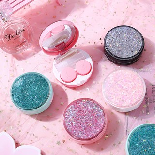 Hộp đựng kính áp tròng, contact lens hộp phấn nhũ