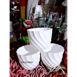 Chậu nhựa trồng cây rộng 20cm x cao 17cm