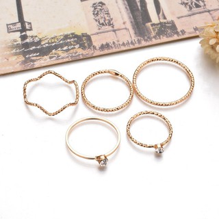 Bộ 5 Nhẫn Thời Trang Cá Tính