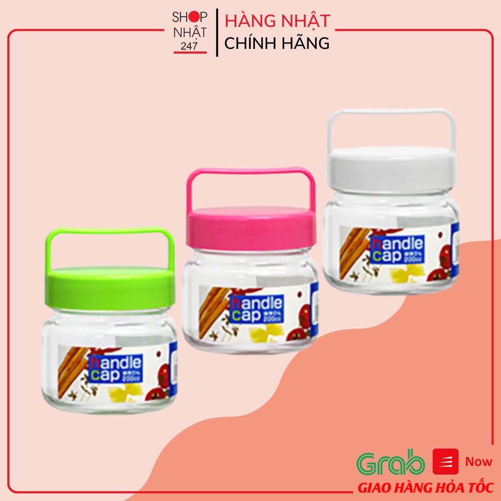 [Hỏa Tốc HN] Lọ thủy tinh có quai xách 200ml NỘI ĐỊA NHẬT BẢN