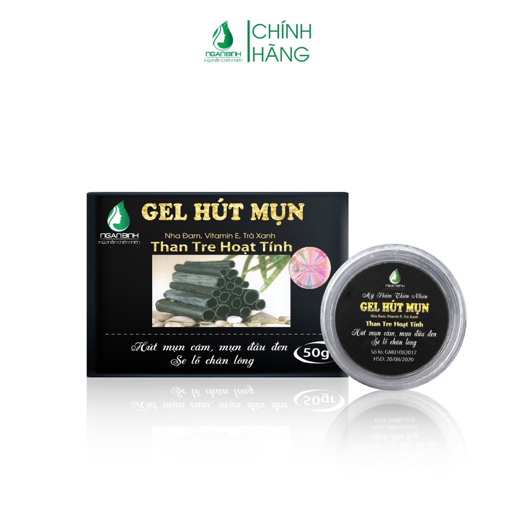 Gel hút mụn than tre hoạt tính loại bỏ mụn cám, mụn đầu đen, sợi bã nhờn nhanh chóng chỉ trong 1 bước đơn giản