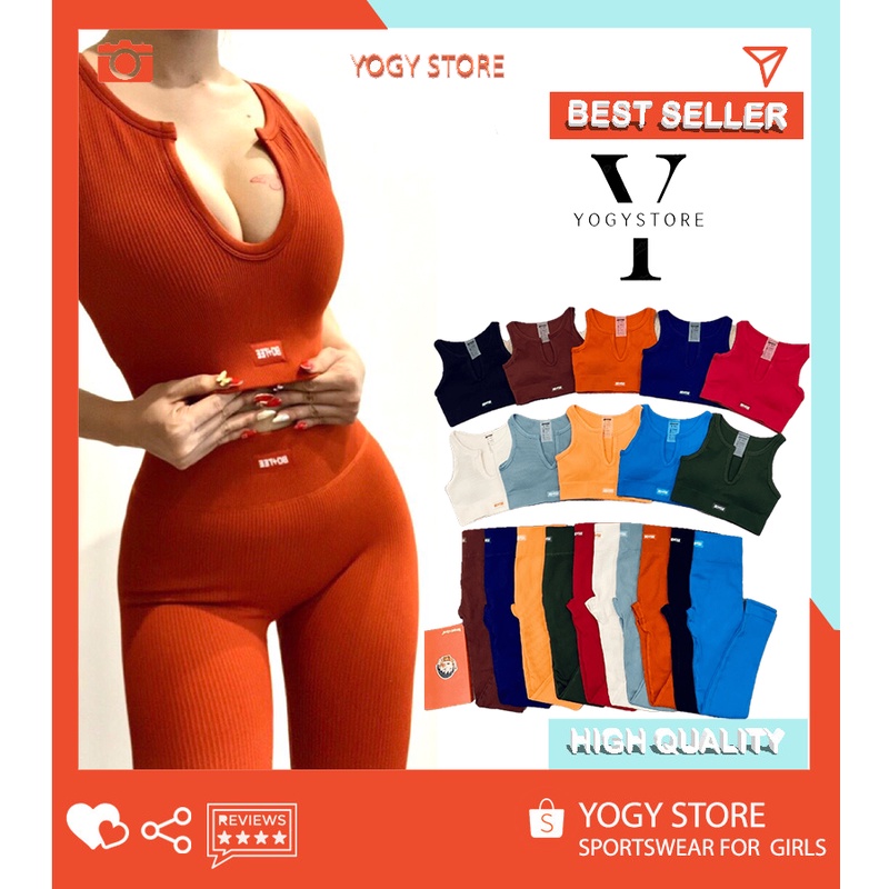 SET TẬP THỂ THAO BOTEE RIBBED, SET DÀI TAY CỘC , CROPTOP KHOÉT NGƯC , CẠP CAO, FORM HACK DÁNG