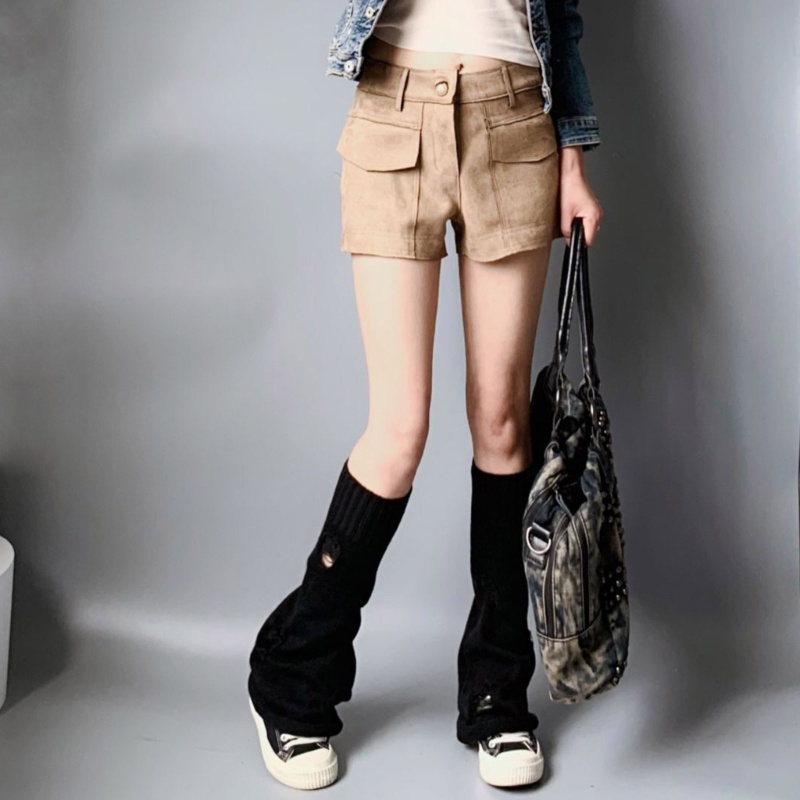 Xiangbao Vớ Cao Qua Gối Màu Trơn Rách Gối Phong Cách Punk Lolita Nhật Bản Giữ Ấm Cho Nữ