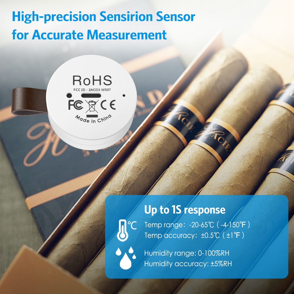 Nhiệt Kế Bluetooth Không Dây Cho Nhà Và Nhà Kính