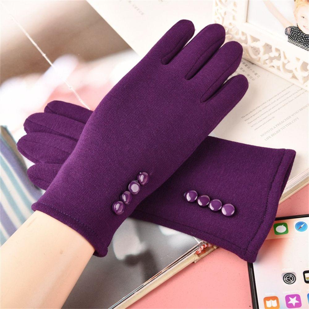 Găng Tay Nhung Thời Trang Thu Đông Có Thể Sử Dụng Màn Hình Cảm Ứng LAYOR1