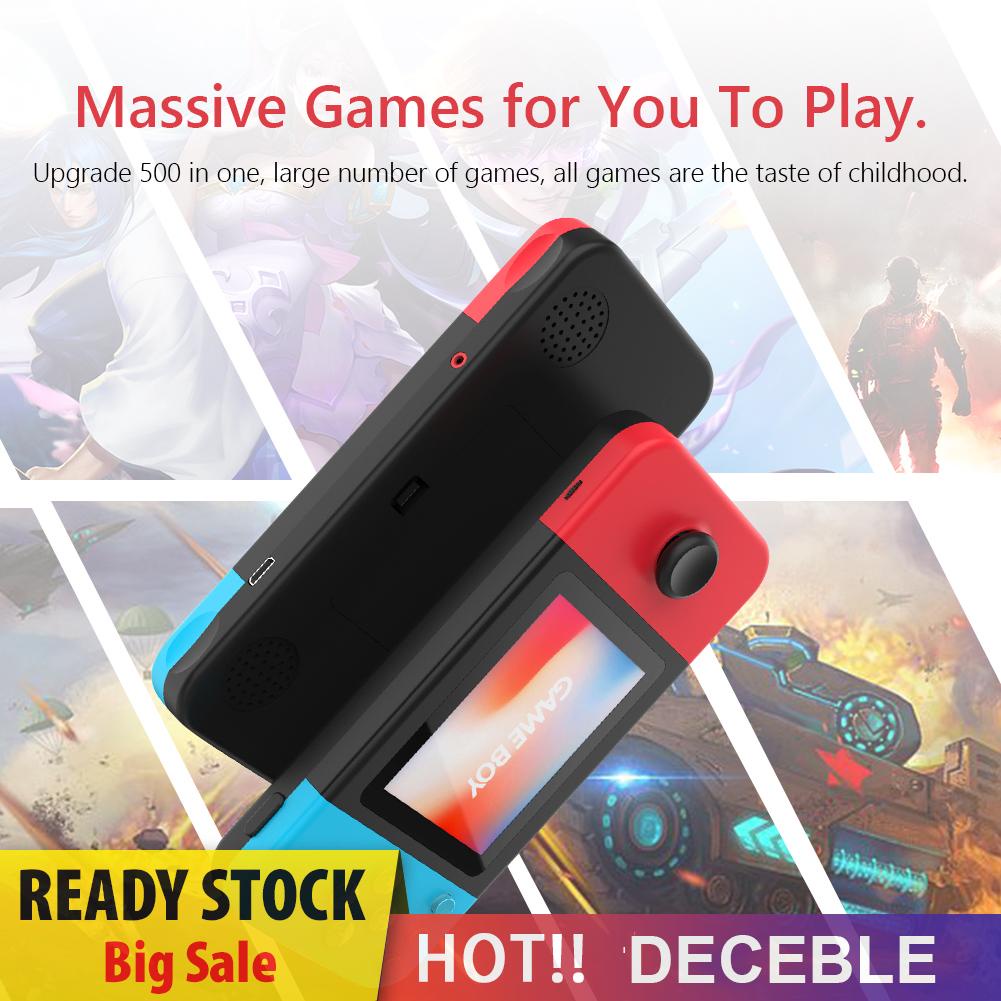deceble D-20 Built-in 500 Games 2.8 inch Retro Handheld Video Game Console for TV