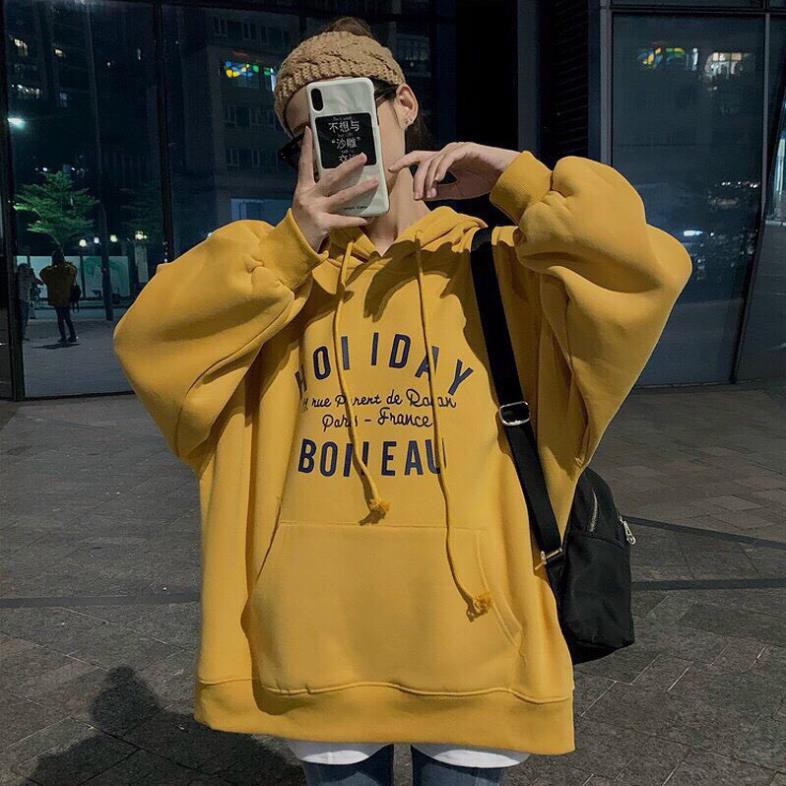 HOT TREND _ Áo hoodie nữ, áo hoodie nam, họa tiết chữ HOLIDAY , áo hoodí siêu hot, thời trang thu | BigBuy360 - bigbuy360.vn