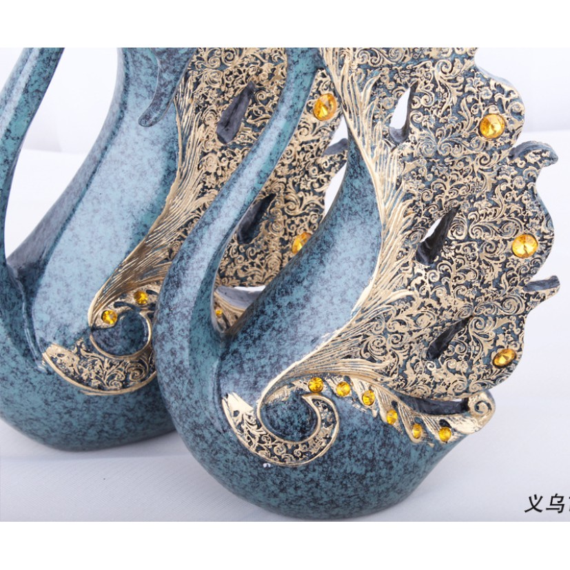 tượng thiện nga. cặp đôi uyên ương trang trí