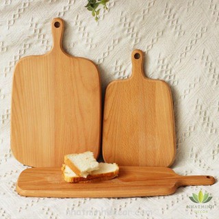 Thớt gỗ chụp ảnh đồ ăn, đồ uống