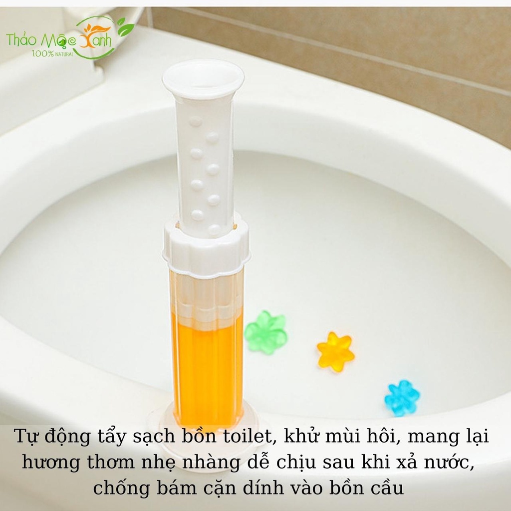 Gel thơm khử mùi bồn cầu với 6 mùi hương tùy chọn diệt khuẩn toilet