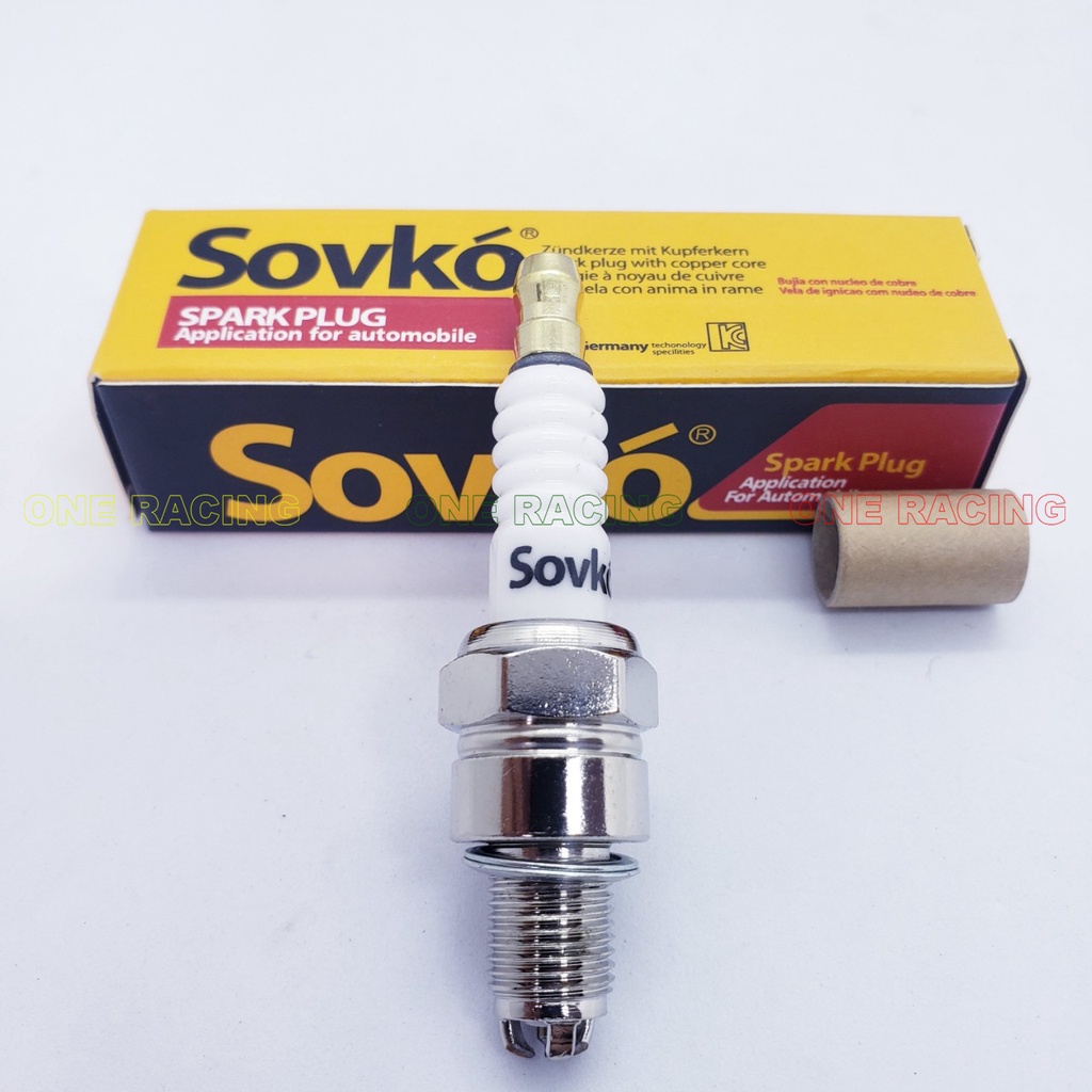 Bugi 3 chấu bạch kim sovko cao cấp gắn xe máy winner x ex 150 wave vision sirius và xe khác