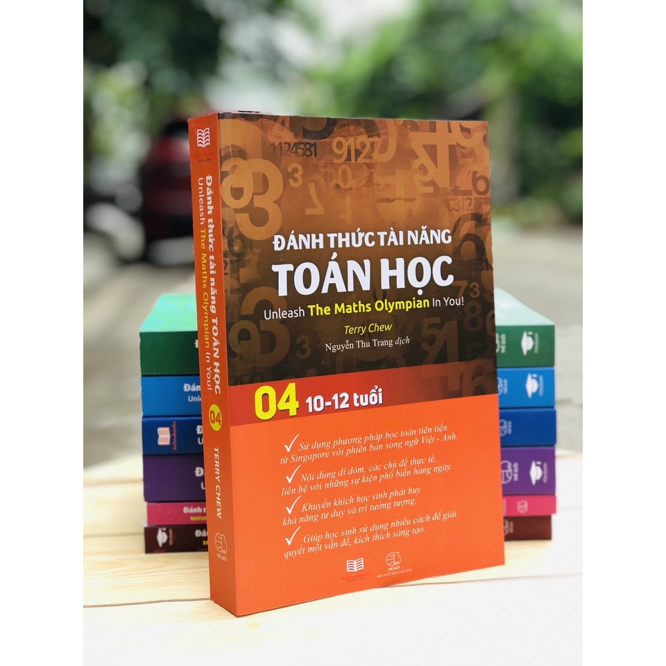 Sách - Combo Đánh Thức Tài năng Toán học (bộ 4 cuốn) - Sách Toán Từ 7-12 Tuổi