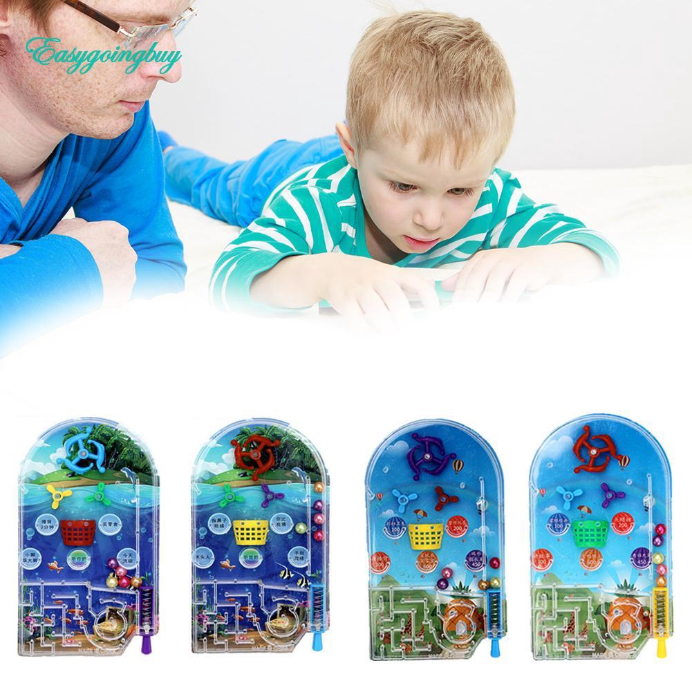 Toy♡Mini Pinball Desktop Games Machine Cartoon Children Gifts Puzzle Toy Random