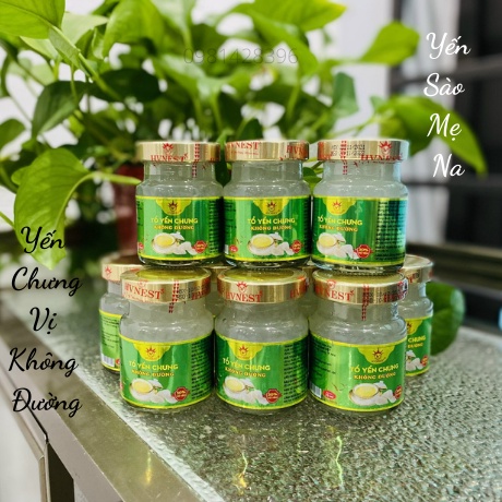 Combo 10 Hũ Yến Sào Cao Cấp Khánh Hoà Chưng Vị Không Đường 70 ml Không Chất Bảo Quản