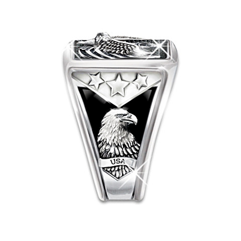 Nhẫn Hình Đại Bàng Phong Cách Hip Hop Thời Trang Cho Nam