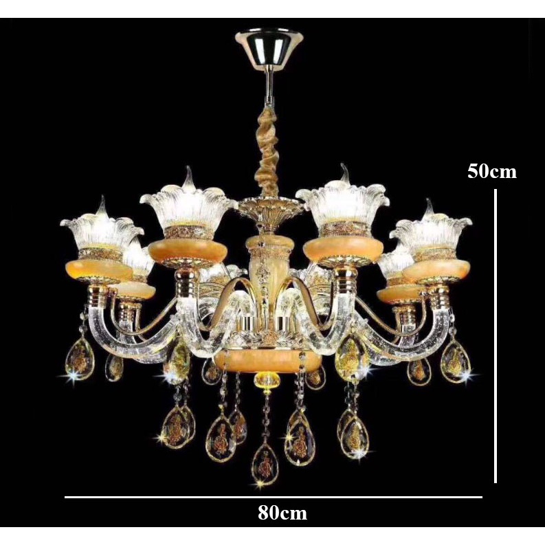 Đèn chùm MONSKY PRODE hiện đại loại 8 tay trang trí nội thất sang trọng - kèm bóng LED chuyên dụng.