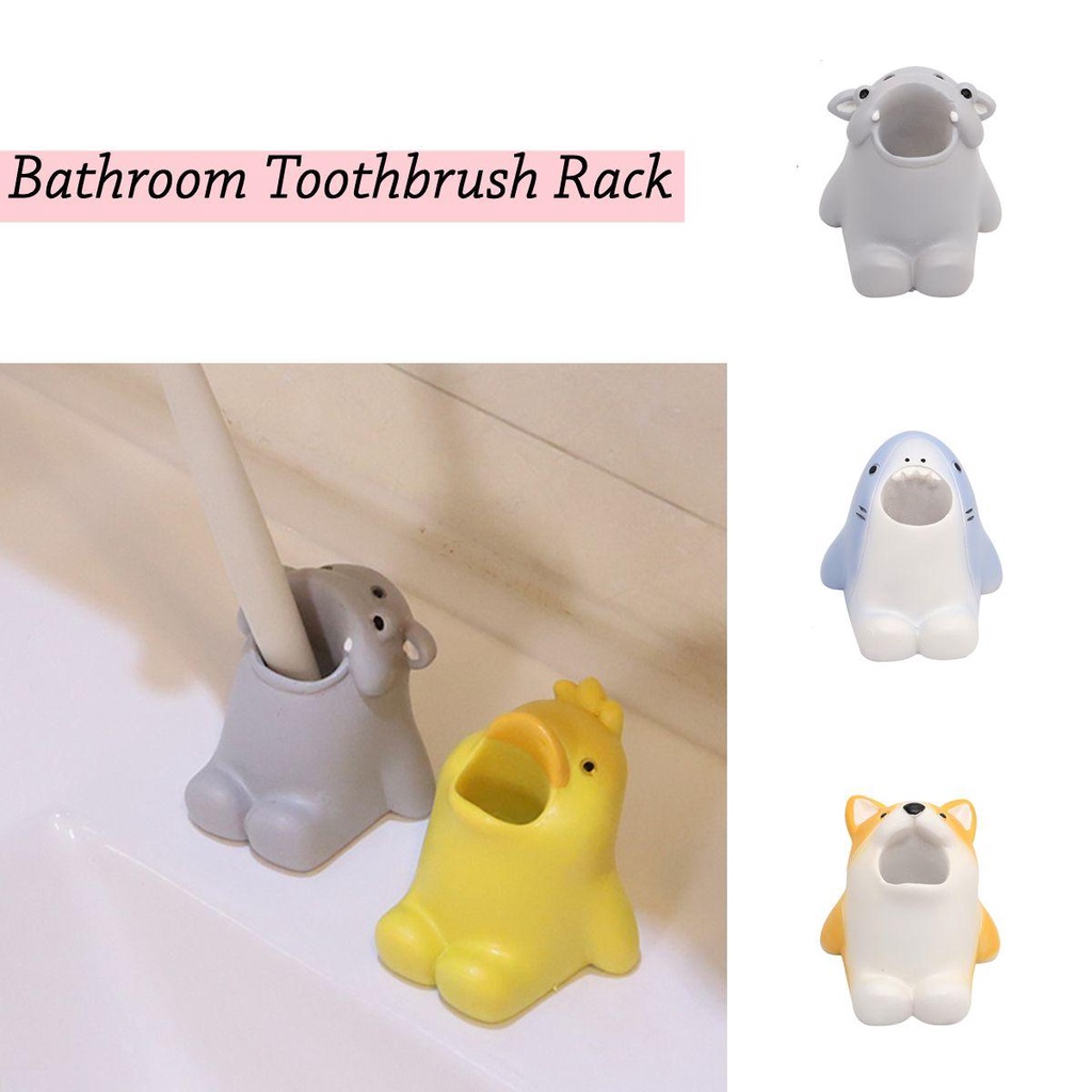 FOREVER New Bathroom Storage Cartoon Animal Ornaments Toothbrush Rack Cute Creative Bathroom Home Holder