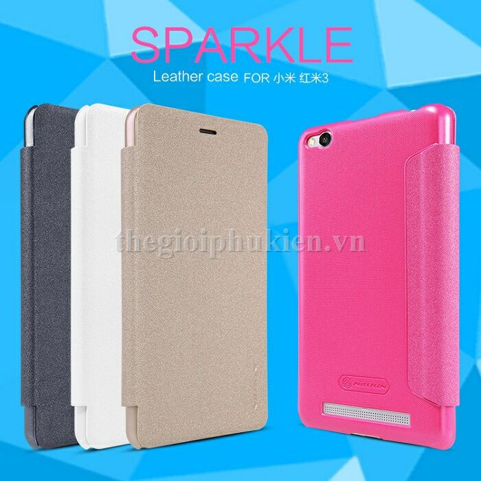 Bao da Xiaomi Redmi 3 chính hãng Nillkin Sparkle