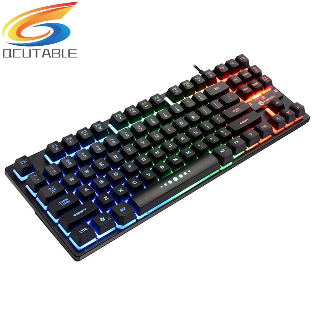 Bàn phím cơ K87 87 phím có đèn nền RGB