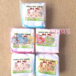 2 Bịch Khăn Sữa Bé Mi 25x25cm (10 cái/bịch)