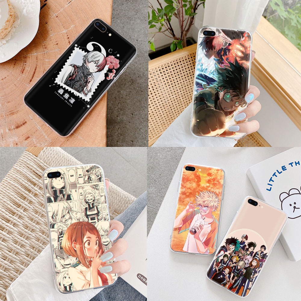 Ốp điện thoại mềm trong suốt My Hero Academia cho iPhone 8 7 6S 6 plus 5 5S SE 5C 4 4S VM104
