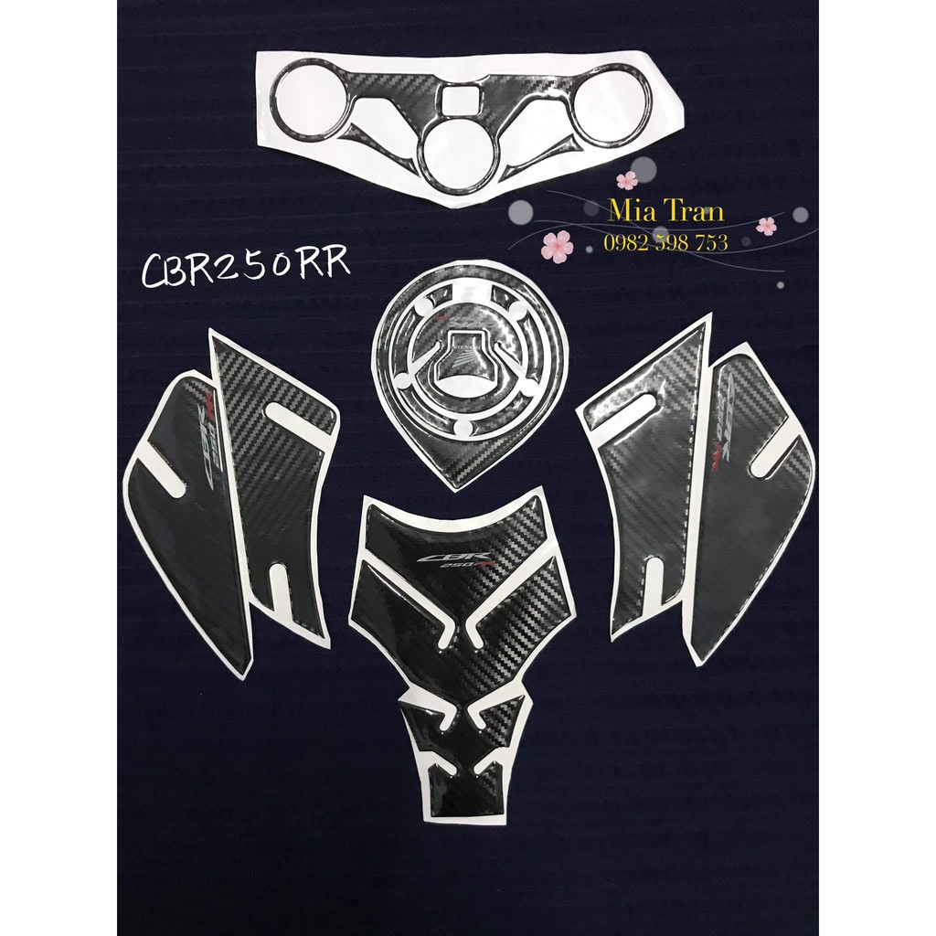 Dán carbon/ decal Carbon CBR250RR