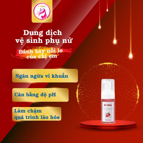 Dung dịch vệ sinh Dr Halee - Khử mùi, cân bằng độ pH, làm giảm quá trình lão hóa