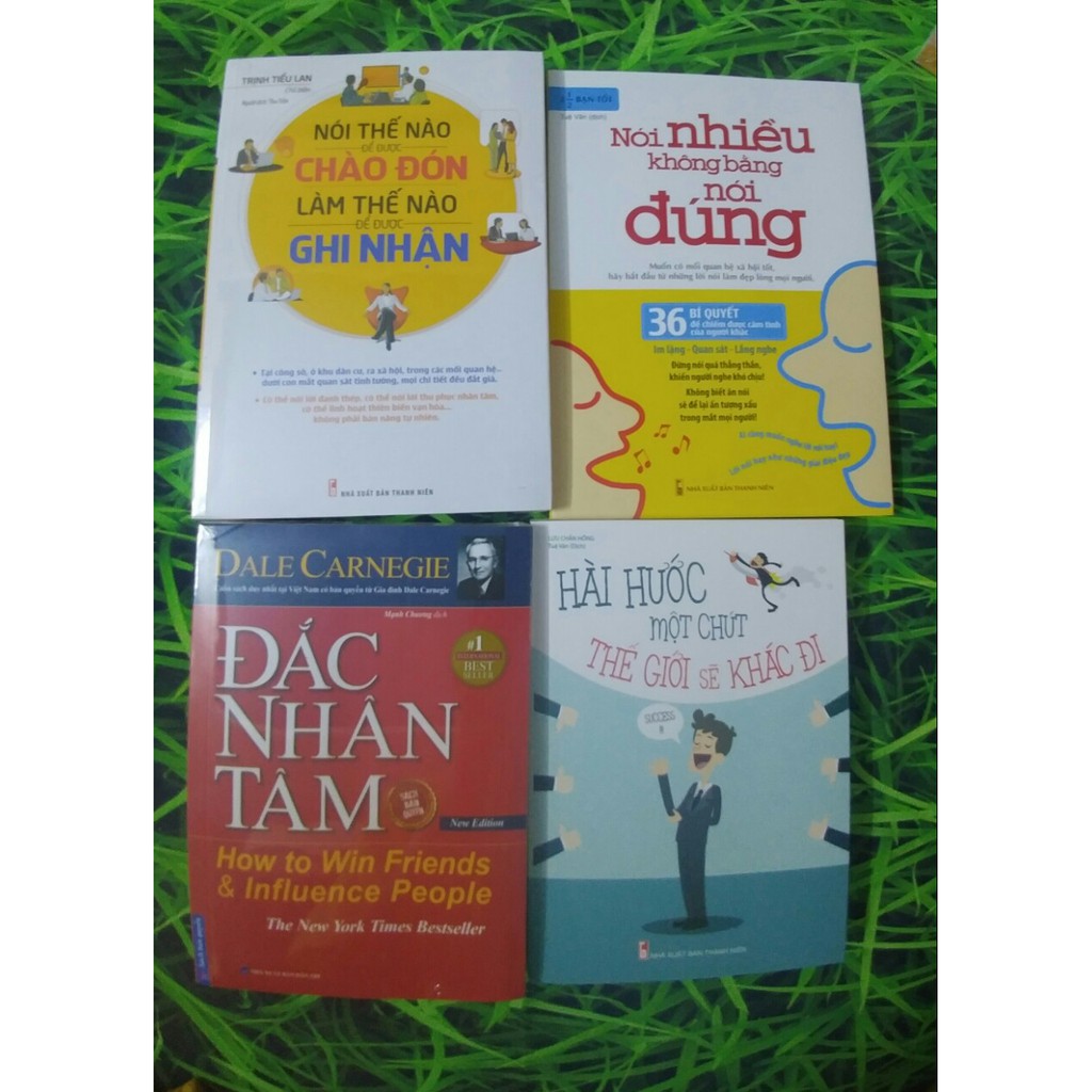Sách - Combo 4 cuốn Đắc nhân tâm, Nói nhiều không bằng nói đúng, Nói thế nào.., Hài hước...