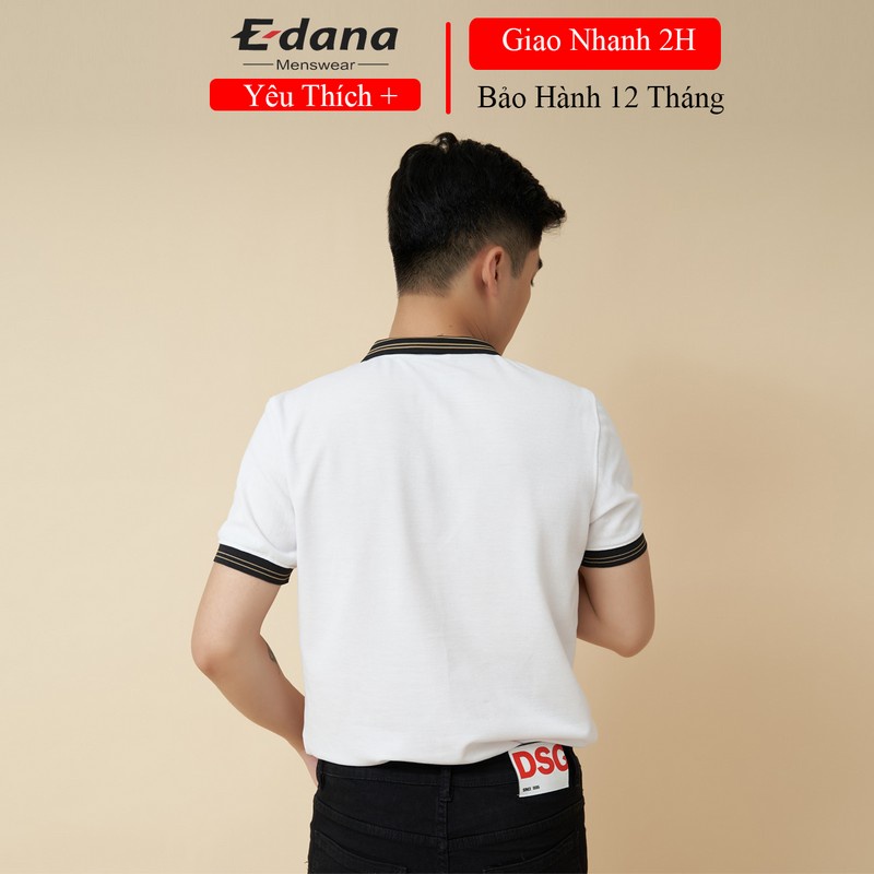 Áo thun polo nam Edana Menswear đẹp cổ bẻ vải cá sấu cotton co dãn chuẩn xuất xịn, chuẩn form dành cân nặng 45 - 85kg | BigBuy360 - bigbuy360.vn